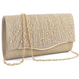 Formal Clutch Purses for Women, Sparkling Evening Cocktail Shoulder Party Bag